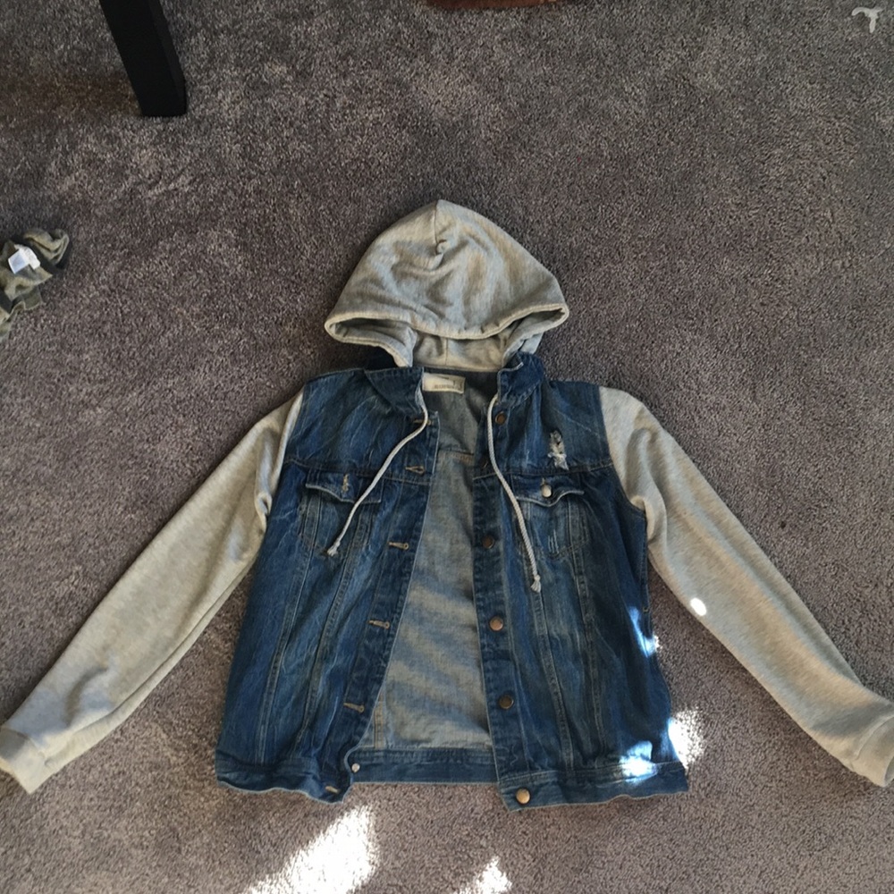 Jean hoodie jacket